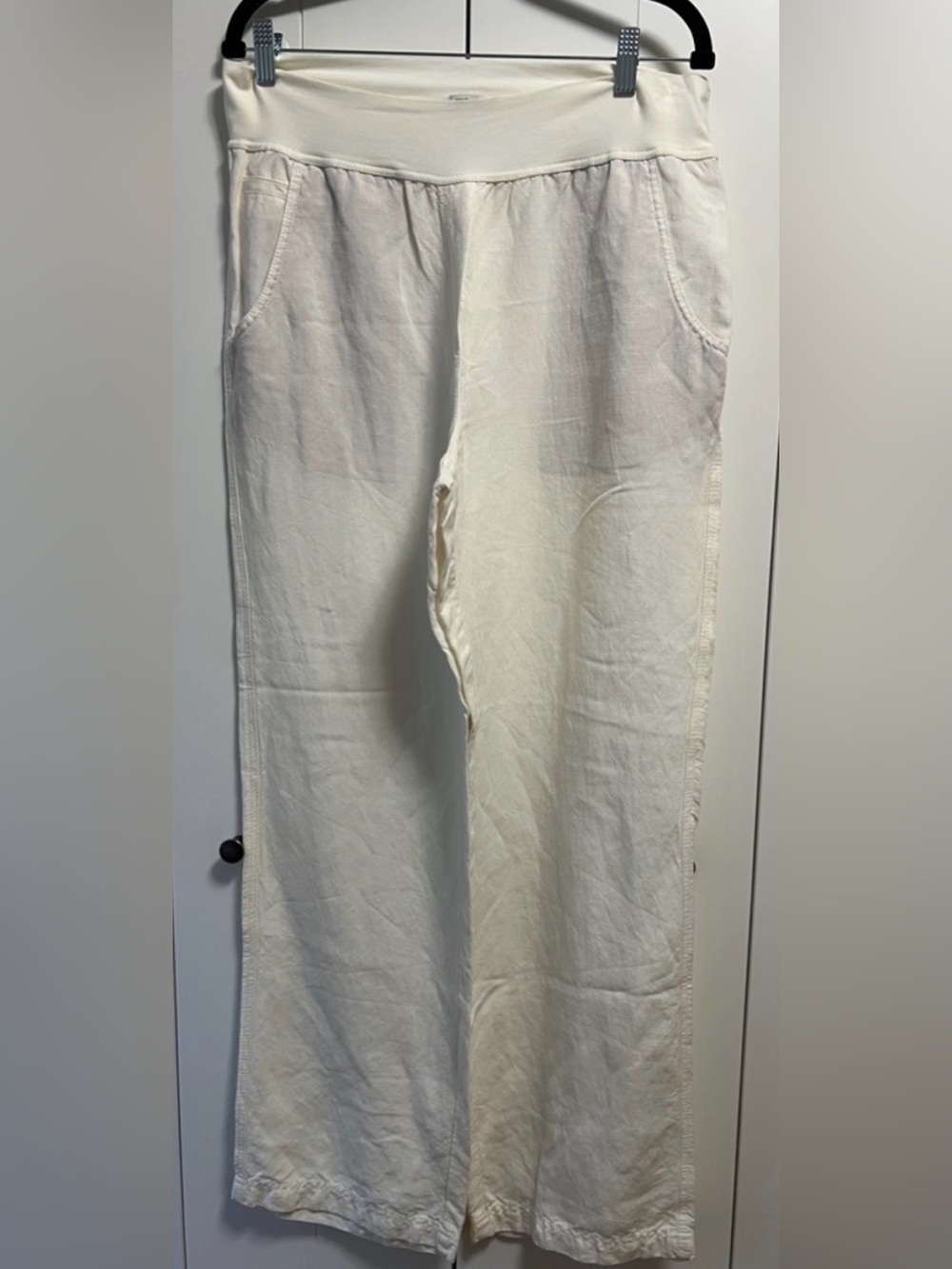 Sandwich Off White Linen Pants 10
